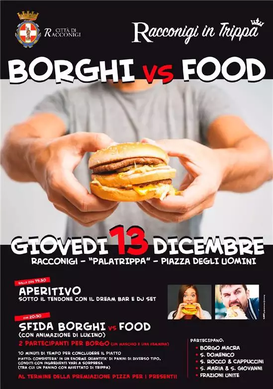 Locandina BORGHI vs FOOD