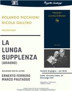 Rolando Picchioni e Nicola Gallino alla Soms di Progetto Cantoregi per presentare il libro “La lunga supplenza” (